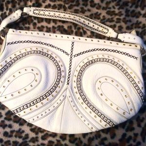 Cole Haan Village Grommet Purse.  Beige